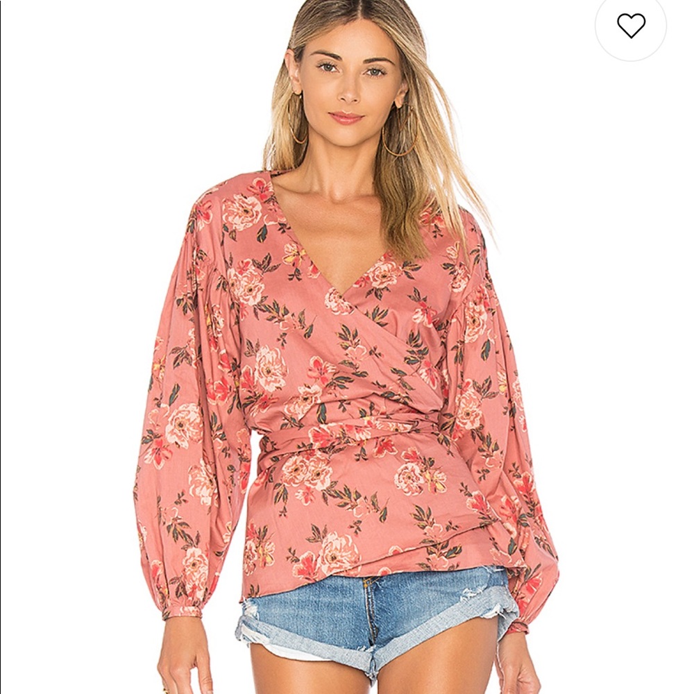 Lovers & Friends Barnes Blouse in Amber Floral